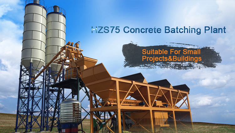 HZS75 Stationary Concrete Batching Plant